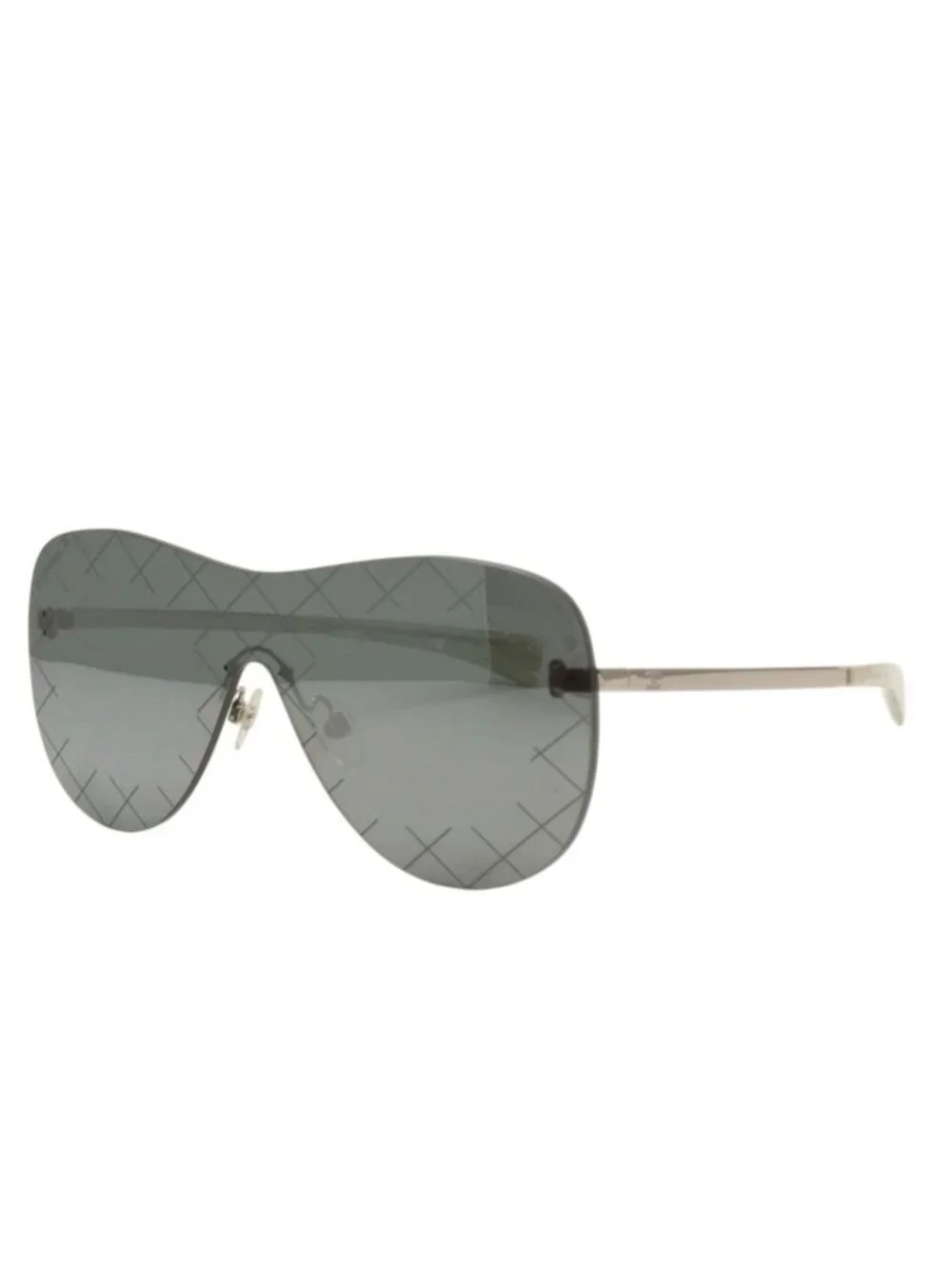 Chanel Rimless Sunglasses Eyewear CC Logo Black